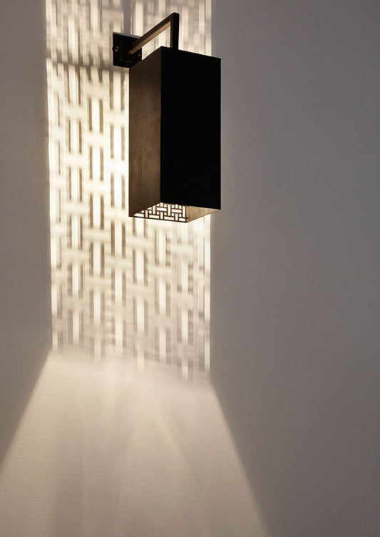 Matte Black Metal with Geometric Shadow Casting